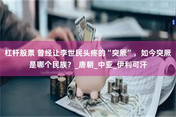 杠杆股票 曾经让李世民头疼的“突厥”，如今突厥是哪个民族？_唐朝_中亚_伊利可汗