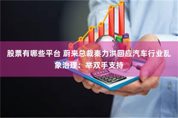 股票有哪些平台 蔚来总裁秦力洪回应汽车行业乱象治理：举双手支持